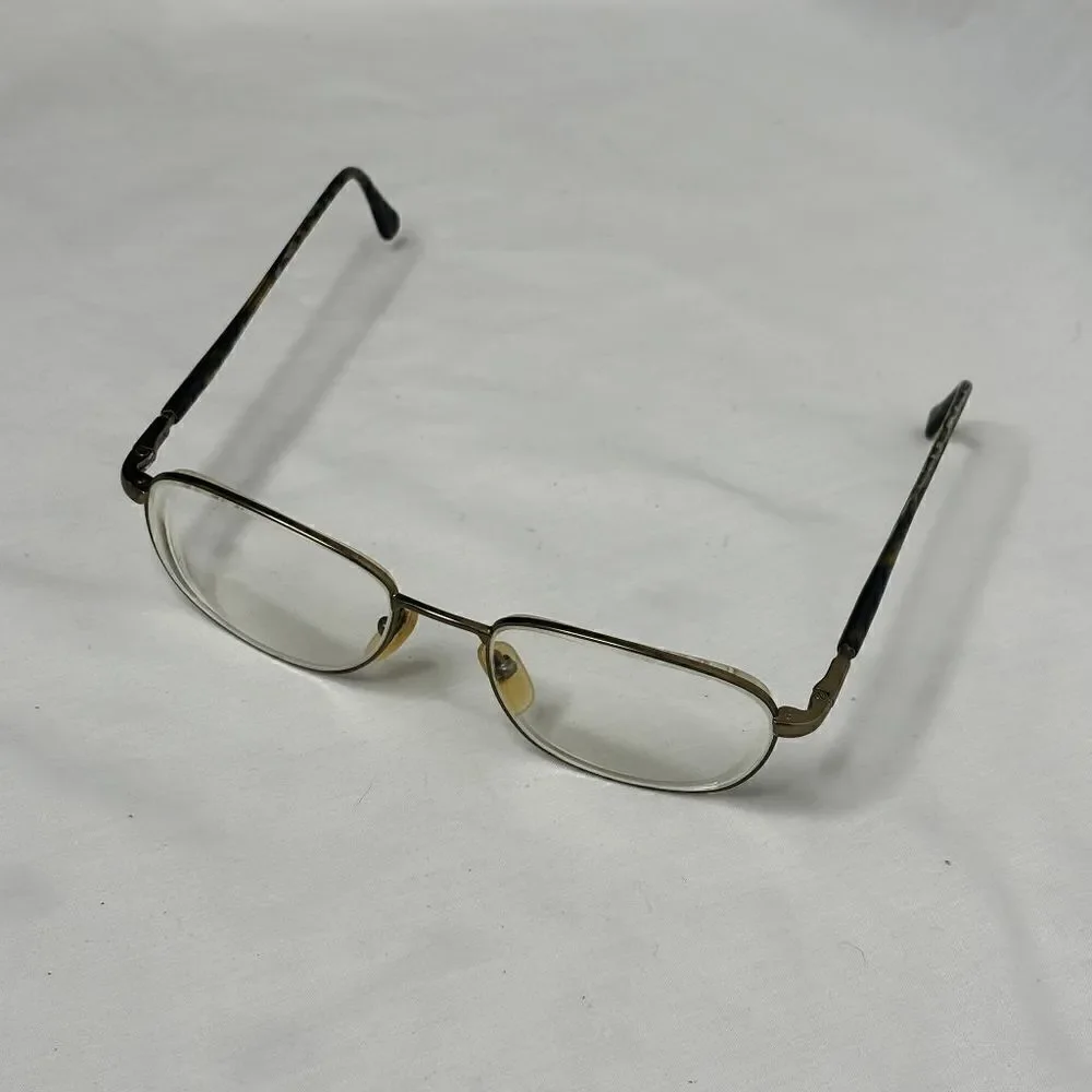 Vintage POLO CLASSIC 247 By Ralph Lauren Bronze Metal Tortoise Ears Leather Case